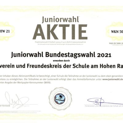 Aktie Juniorwahl